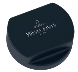 Villeroy & Boch Abdeckkappe rund fr Doppeldrehgriff, schwarz matt, 94052506