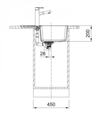 Franke Centro CNG 611-62 Fragranit DuraKleen Plus, Farbe Steingrau, 114.0681.427