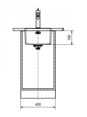 Franke Maris MRX 110-34 Unterbaubausple, Drehknopf rund, Edelstahl, 122.0537.715