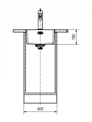 Franke Maris MRX 210-34 Einbaubecken, Edelstahl gebrstet, Drehknopfventil, 127.0537.590