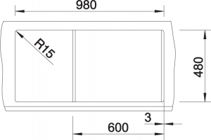 Blancometra XL 6 S Silgranit PuraDur, Farbe vulkangrau, 527306