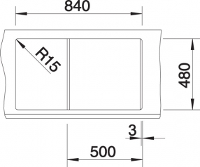 Blanco Metra 5 S Silgranit PuraDur 2, Farbe vulkangrau, 527292