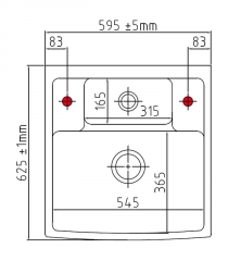 Systemceram KeraDomo CENTRA 60, Farbe Polar (matt), mit 5 Jahren Garantie