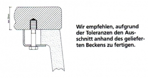 Systemceram KeraDomo MERA 32 U, Farbe Nero (glnzend), mit 5 Jahren Garantie