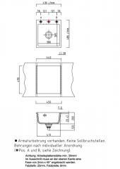 Systemceram KeraDomo MERA 46 F in Nero (glnzend), mit 5 Jahren Garantie