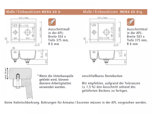 Systemceram KeraDomo MERA 60 U in Satin (matt), mit 5 Jahren Garantie