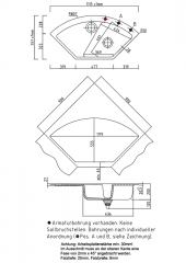 Systemceram KeraDomo MERA ECK F, Farbe Titan (matt), mit 5 Jahren Garantie