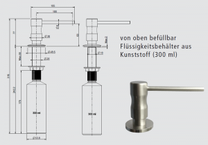 Systemceram Splmittelspender SLIM, Chrom, 00906