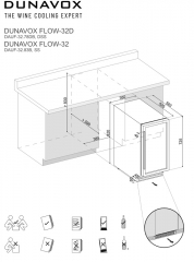 Dunavox Flow 32, Weinkhlschrank, schwarz, DAUF-32.83B. Mit 3 Jahren Garantie!