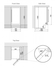 Dunavox Flow 32D, Weinkhlschrank, schwarz, DAUF-32.78DB. Mit 3 Jahren Garantie!