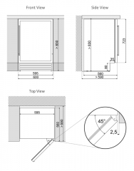 Dunavox Flow 39, Unterbau-Weinkhlschrank, schwarz, DAUF-39.121DB. Mit 3 Jahren Garantie!