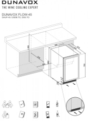 Dunavox Flow 45, Unterbau-Weinkhlschrank, schwarz, DAUF-45.125DB.TO. Mit 3 Jahren Garantie!