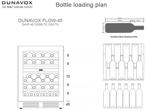 Dunavox Flow 45, Unterbau-Weinkhlschrank, schwarz, DAUF-45.125DB.TO. Mit 3 Jahren Garantie!