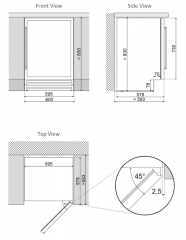 Dunavox Flow 46D, Unterbau-Weinkhlschrank, schwarz, DAUF-46.145DB. Mit 3 Jahren Garantie!