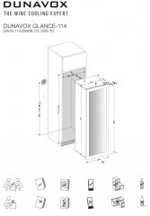 Dunavox Glance 114, Weinkhlschrank, schwarz, DAVG-114.288DB.TO. Mit 3 Jahren Garantie!