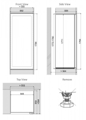 Dunavox Glance 114, Weinkhlschrank, Edelstahl, DAVG-114.288DSS.TO. Mit 3 Jahren Garantie!