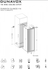 Dunavox Glance 114, Weinkhlschrank, ohne Front, DAVG-114.288DOP.TO. Mit 3 Jahren Garantie!