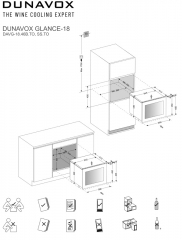 Dunavox Glance 18, Weinkhlschrank, Edelstahl, DAVG-18.46SS.TO. Mit 3 Jahren Garantie!