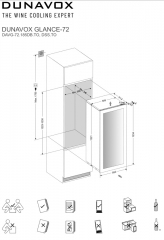 Dunavox Glance 72, Weinkhlschrank, schwarz, DAVG-72.185DB.TO. Mit 3 Jahren Garantie!