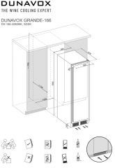 Dunavox Grande 166, Weinkhlschrank, schwarz, DX-166.428DBK. Mit 3 Jahren Garantie!