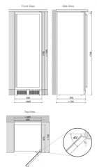 Dunavox Grande 166, Weinkhlschrank, schwarz, DX-166.428DBK. Mit 3 Jahren Garantie!