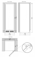 Dunavox Grande 181, Weinkhlschrank, Edelstahl, DX-181.490DSK. Mit 3 Jahren Garantie!