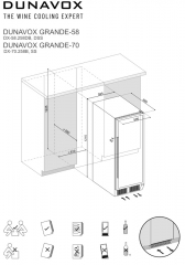 Dunavox Grande / Sera 58, Weinkhlschrank, schwarz, DX-58.258DB. Mit 3 Jahren Garantie!