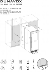 Dunavox Grande / Sera 70, Weinkhlschrank, schwarz, DX-70.258DB. Mit 3 Jahren Garantie!