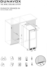 Dunavox Grande 94, Weinkhlschrank, schwarz, DX-94.270DBKK. Mit 3 Jahren Garantie!