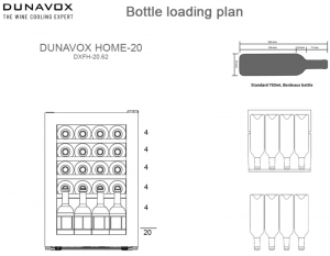 Dunavox Home 20, Weinkhlschrank, schwarz, DXFH-20.62. Mit 3 Jahren Garantie!