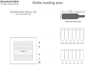 Dunavox Soul 25, Weinkhlschrank, schwarz, DAVS-25.63DB. Mit 3 Jahren Garantie!