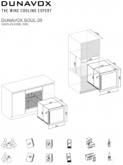 Dunavox Soul 25, Weinkhlschrank, Edelstahl, DAVS-25.63DSS. Mit 3 Jahren Garantie!