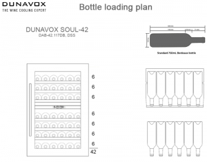 Dunavox Soul 42, Weinkhlschrank, schwarz, DAB-42.117DB. Mit 3 Jahren Garantie!