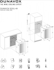 Dunavox Soul 49, Weinkhlschrank, schwarz, DAVS-49.116DB. Mit 3 Jahren Garantie!