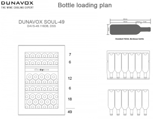 Dunavox Soul 49, Weinkhlschrank, schwarz, DAVS-49.116DB. Mit 3 Jahren Garantie!