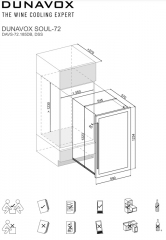Dunavox Soul 72, Weinkhlschrank, Edelstahl, DAVS-72.185DSS. Mit 3 Jahren Garantie!
