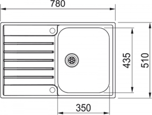 Franke Argos AGX 211-78 Slimtop, 127.0476.541