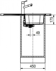 Franke Argos AGX 211-78 Slimtop, 127.0476.541