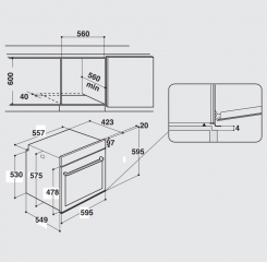 Privileg PBWK3 JH8S BLG, Heiluftbackofen mit 11 Funktionen, EEK: A+, mit 5 Jahren Garantie!