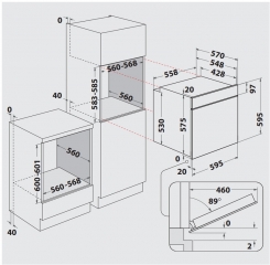 Privileg PBWK3 ON8V IN, Heiluftbackofen mit 10 Funktionen, EEK: A+, mit 5 Jahren Garantie!