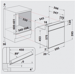 Privileg PHVK3 OH8V IN, Multifunktions-Einbau-Heiluftherd mit 8 Funktionen, EEK: A, mit 5 Jahren Garantie!