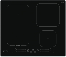 Privileg PC 09S60 AL, Induktions-Kochfeld 60 cm, Aluminiumrahmen gebrstet, mit 5 Jahren Garantie!