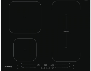Privileg PB 27S60 AL, Induktions-Kochfeld 60 cm, Aluminiumrahmen gebrstet, mit 5 Jahren Garantie!