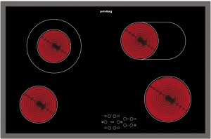 Privileg PCTAC K7042 IN, Glaskeramik-Kochfeld 80 cm, Edelstahlrahmen, mit 5 Jahren Garantie!