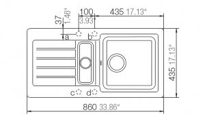 Einzelstck Schock Typos D-150 S A Einbau/Auflage, Croma