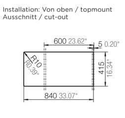 Einzelstck Schock Typos D-150 S A Einbau/Auflage, Croma