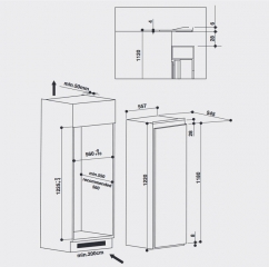 Bauknecht KSI 12VF2 0, Einbau-Khlschrank, weiss, EEK: E, mit 5 Jahren Garantie!