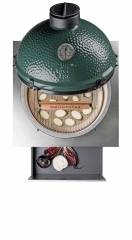 Jokodomus ONO Kchenwagen mit Big Green Egg Large, Edelstahl, 765261