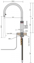 Quooker Flex, PRO3-VAQ und Cube *inkl. FILTER*, schwarz, 7 JAHRE GARANTIE, 3XBLKCUBE2