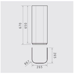 ELICA Kaminverlngerung grn fr Wandhaube Sweet, KIT0049585